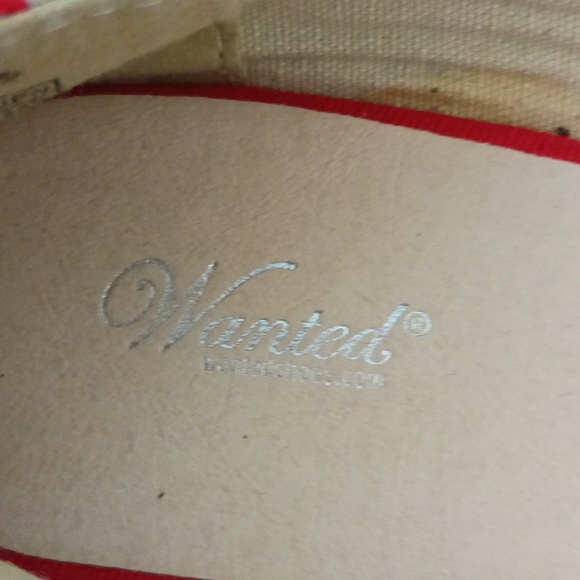 🌸 (2/$20) Sz 8.5 Wanted Striped Canvas Ballet Flats Loafers - Picture 5 of 6